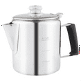 thumbnail image 7 of Multi Use Percolator Coffee Pot with Heat Glass Knob & Silica Gel Handle, for Indoor Induction Cooktop, 6 Cup, 7 of 7