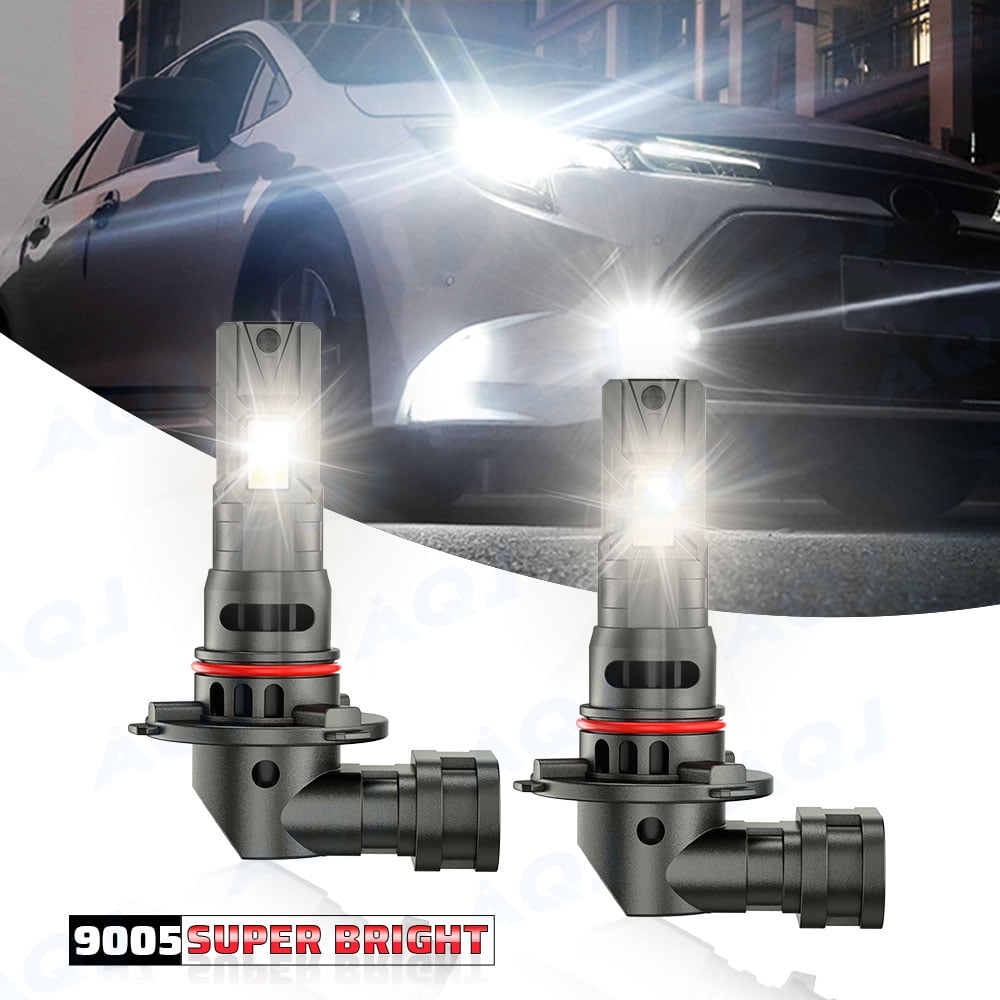 Compatible with Subaru Outback 2000-2004 LED High Low Beam Lamp Set 4 Pack - 30,000LM 6000K White 300% Super-Bright Bulb, Plug & Play