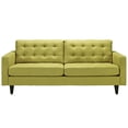 thumbnail image 3 of Modway Empress Modern Upholstered Fabric Sofa in Wheatgrass Green, 3 of 4
