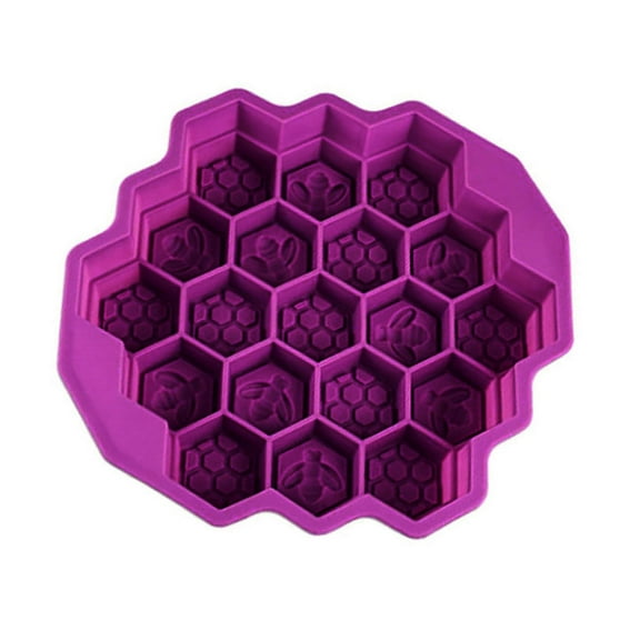 Honeycomb Cake Molds for Home, 19 Cavity Silicone Honey Comb Bees Soap Mold Cake Baking Moulds Pull-Apart Dessert Cake Pan Mold