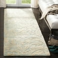 thumbnail image 2 of SAFAVIEH Soho Malta Floral Wool Area Rug, Light Blue/Beige, 3'6" x 5'6", 2 of 8