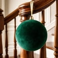 thumbnail image 5 of Large Velvet Christmas Ball Ornaments - Shatterproof Hanging Christmas Tree Decorations, for Xmas Holiday Party Wedding Home Decor (Green), 5 of 7