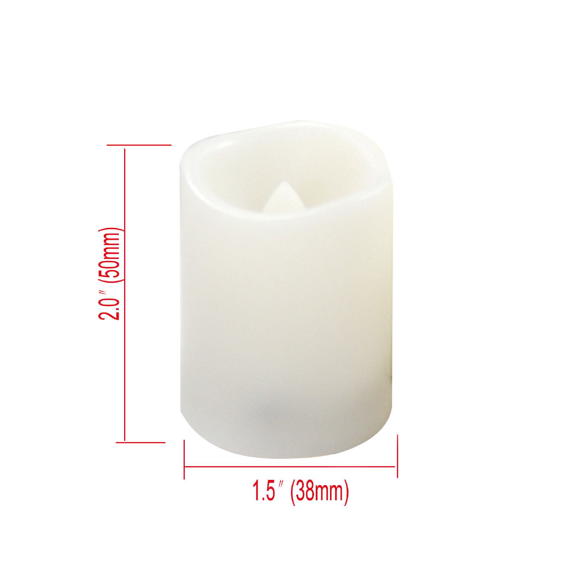 EcoGecko Set of 24 Premium Flameless Votive Candles, Battery Operated, LED Candles, Long Battery Life 120+ Hours, Batteries Included