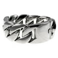 thumbnail image 6 of Mens Huge Bracelet 316L Stainless Steel 30 MM Wide Chunky Cuban Link Big 8.5" x 30MM, 6 of 8