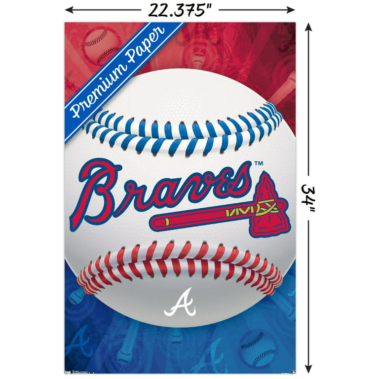 MLB Atlanta Braves - Logo 13 Wall Poster, 22.375 x 34
