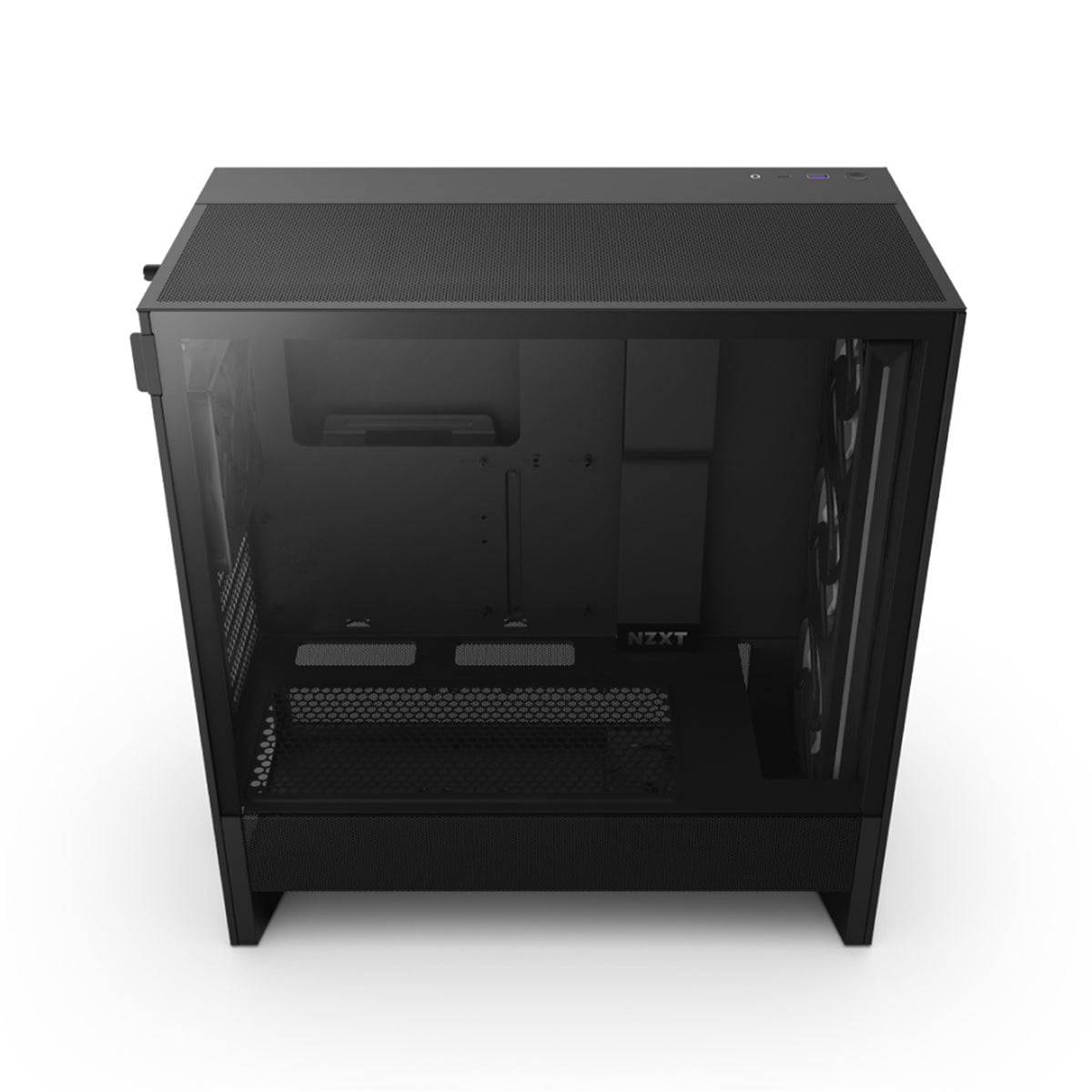 NZXT H Series H5 Flow 2024 RGB Edition ATX Mid Tower Chassis All Black Color