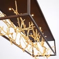 thumbnail image 3 of Rectangular Chandelier 8 Light Metal-Bronze Finish Bailey Street Home 79-Bel-3109348, 3 of 10