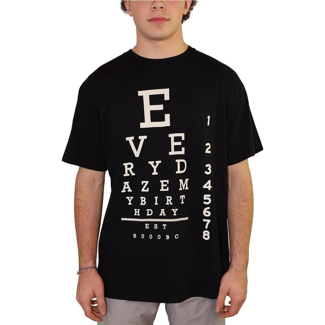 Camiseta Gráfica Everydaze My Birthday para Hombre Color Negro Talla Mediana