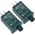 thumbnail image 1 of MISSUNNY Christmas Tree Plug Adapter, 12V 1.5A Green Class 2 Power Supply for Outdoor Inflatable Decoration - Inflatable Plug Replacement Ip44 Power Adapter for Christmas inflatables, LED String Light, 1 of 4