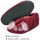 thumbnail image 3 of 5 pares de cubrezapatos lavables, antideslizantes, reutilizables, cubiertas antideslizantes para zapatos con franela para el hogar, el hogar y la oficina de informática Rojo Verde, 3 of 5