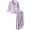 Mist Violet, variant on 3-14T Pajamas Set for Kid Baby Boy Girl Long Sleeve Button Down Silk Sleepwear Loungewear Set Gifts