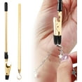 thumbnail image 1 of Bracelet Helper Tool - Fastener Helper Tool for Bracelet to Put on Yourself,Assistance for Jewelry, Necklace,Watch Clasps Zippers Crafts Adjustment.,Gold, 1 of 6