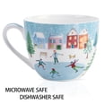 thumbnail image 4 of Taza de porcelana china MFOfice Christmas Skating de 20 oz, 4 of 7