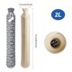 thumbnail image 4 of Ounissouiy Cubierta larga para botella de agua caliente Kitting Warm Belly Treasure Belt Neck Thermal Extraíble Manga Calentador de manos Correa a prueba Suministros térmicos Ounissouiy HA072934-01, 4 of 6