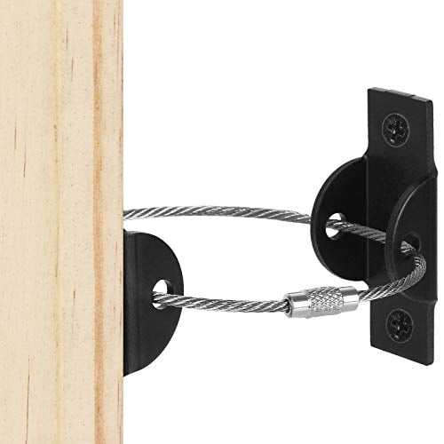 LISHINE 8 Set Furniture Strap for Baby Proofing, Metal Antitip Furniture Wall Anchors, Secure