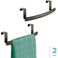 thumbnail image 2 of iDesign 10-inch Curved Over-The-Cabinet Towel Bar - Set of 2 - Bronze, 2 of 7