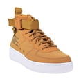 thumbnail image 2 of Nike SF Air Force 1  Mid Big Kids' Shoes Desert Ochre/Sequoia/White aj0424-700, 2 of 6