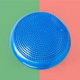 thumbnail image 2 of FRCOLOR wobble disc 34cm Blue Inflated Stability Wobble Cushion Thick Core Balance-Disc Wiggle Seat with Random Color Air Inflator for Enhancing Strength Pain Relieving,13.39"X13.39"X0.98", 2 of 4