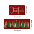 thumbnail image 2 of Eoozwa Christmas Kitchen Rugs Sets of 2, Gift Merry Christmas Floor Mats Ribbon Non-Slip Washable Snowflakes Xmas Area Rug Doormat Indoor Home Decor,16"x24" + 16"x48", 2 of 6