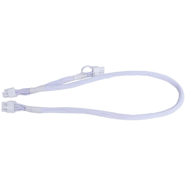 GPU PCIe 8 Pin Female to Double 8 Pin (6+2) Male PCIE Power Adapter Sleeved Extension Cable 8 Pin PCIe Cable for GPU