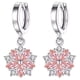thumbnail image 1 of Aretes Diseño Innovadores Flowers02 1Pza Flores Plata/Rosa Metal/Zirconia., 1 of 1