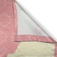 thumbnail image 3 of Bridal Shower Kitchen Curtains, Wedding Dress with Flowers and Vanity Swirl Backdrop Celebration, Two Panels Drapes with Rod Pocket Room Decor, 55" X 45", Coral Brown and White, by Ambesonne, 3 of 3