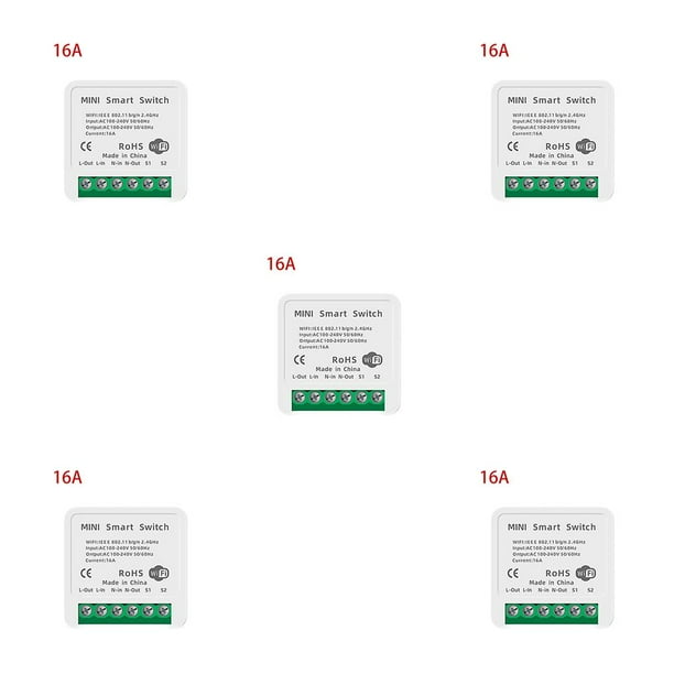 Seitruly Mini interruptor WiFi inteligente, teléfono inteligente inalámbrico, Control remoto, cuenta regresiva, automatización, interruptor, Type2 NO2