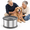 6.5L+2 Filters, variant on 8l Dog Water Bowl No S2.1 Gallon Stainless Steel For Dogs 270oz Large Capacity Splash Slow Drinking Feeder With Anti-slip Mat Mess