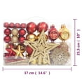 thumbnail image 2 of vidaXL Christmas Bauble Set Christmas Ball Ornament Decor Bauble 108 Piece, 2 of 12