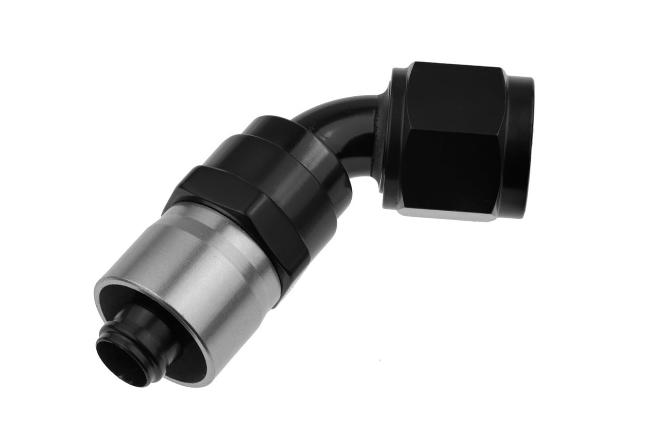 Redhorse Performance 7060-06-2 Crimp Style Hose End (Black), 1 Pack