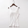 thumbnail image 2 of Spdoo Classic Tank Tops With Shelf Bra For Women Stretch Tanks Wide Strap Undershirts O Neck Spaghetti Strap Tank Tops Sleeveless Shirts With Cotton Chest Pad, 2 of 3