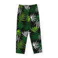 thumbnail image 4 of Balery Tropical Leaves1 print Women's Pajama Pants,Ultra Lightweight Pjs,Lounge Pant-Small, 4 of 9