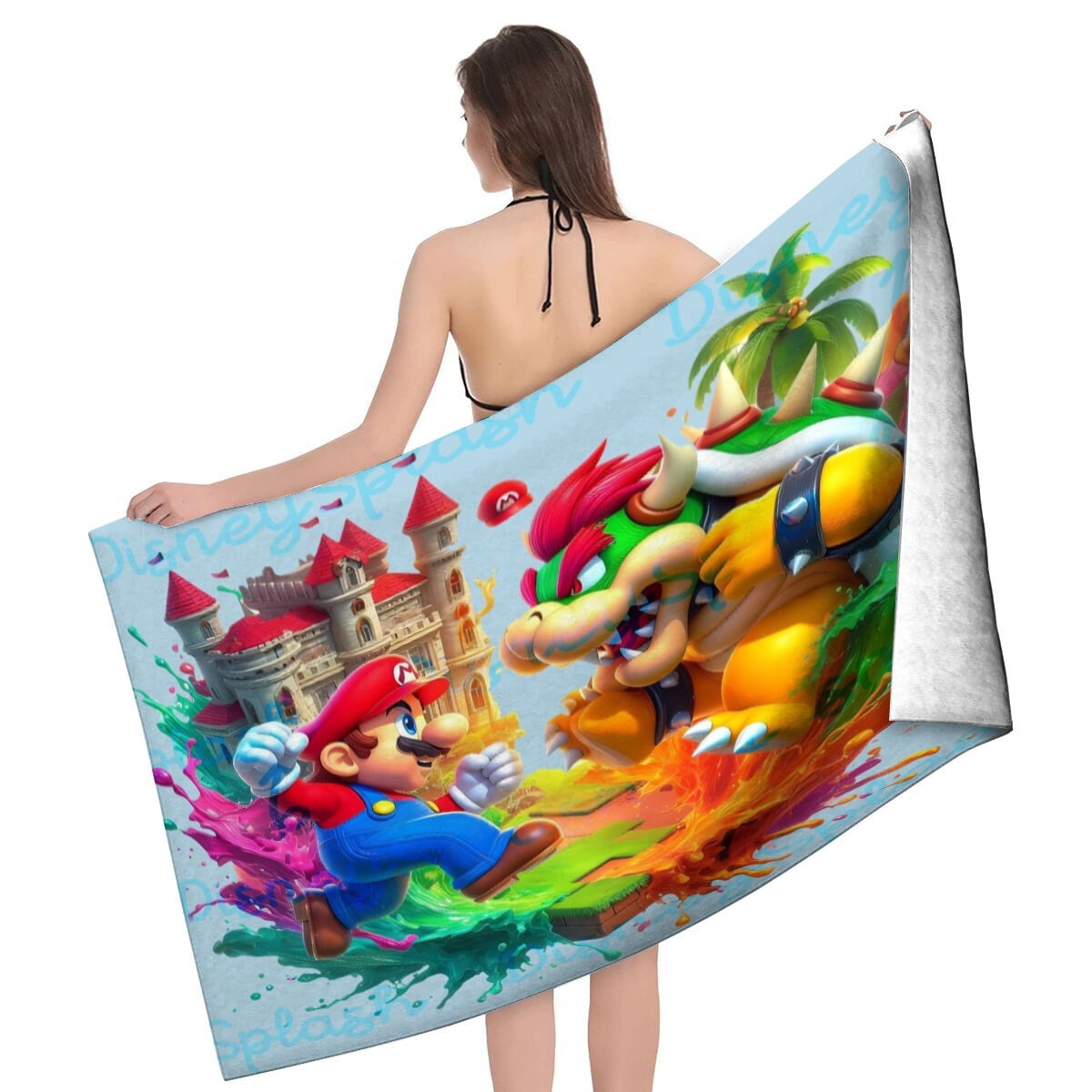 Bowser Gifts Beach Towel for Women Girl Birthday Inspired Fan Bath Outdoor Music Lover