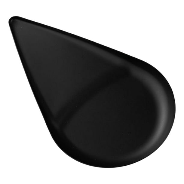 Bandeja moderna para guardar joyas, organizador de encimera, plato para baratijas, forma de gota de agua Negro