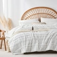 thumbnail image 3 of Davulos King Size Comforter Set White,7 Pieces Tufted Bed in a Bag Bohemian Bedding Sets with Comforter,Sheets,Pillowcases & Shams, 3 of 9