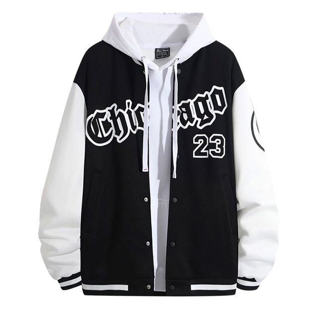 JHLZHS Jacket for Men Spring and Autumn Fashion High Street Handsome Young Men's Basejacket Men's Loose Casual Jacket Men Oversized Leather Jacket 1139