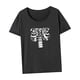 thumbnail image 5 of Camiseta de mujer Verano Trajes femeninos Camisa de cuello redondo para viajes de playa Viajes de trabajo M, 5 of 7