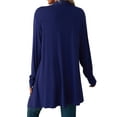 thumbnail image 5 of STARVNC Women Open Front Irregular Hem Long Sleeve Cardigan, 5 of 7
