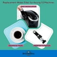 thumbnail image 2 of Brew Addicts Water Filter Starter Kit Replacement for Keurig 1.0 Brewers – Includes 6 Charcoal Filters & 1 Black Filter Holder, 2 of 9