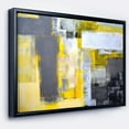 thumbnail image 1 of Designart - Grey and Yellow Blur Abstract - Abstract Framed Canvas Art Print, 1 of 4