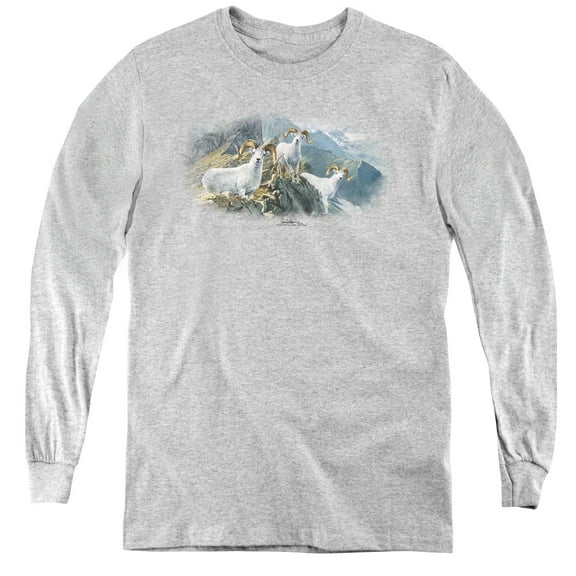 Wildlife - High Trails Dall Sheep - Youth Long Sleeve Shirt - Large