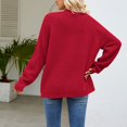 thumbnail image 4 of Women's Open Front Knit Cardigan Sweater Long Sleeve Casual Loose Fit Chunky Knitwear with Pockets, 4 of 5