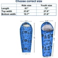 thumbnail image 2 of KidzAdventure Mummy Style 32 – 59F Kids Sleeping Bag with Pillow Sleeve, 4 Season, Lightweight and Backpacking Style, Ideal for Camping, Sleepover, Boys, Girls, Youth Toddlers, 2 of 6