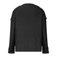 thumbnail image 5 of jjayotai Womens Sweater Clearance Women Casual Soild Long Sleeve Button Knit Pullover V-neck Sweater Coat, 5 of 7