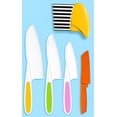 thumbnail image 2 of 5Pcs Kids Knife Set, Kids Safe Cooking Knives, Nylon Kids Kitchen Knife with Crinkle Cutter for Real Cooking & Cutting Fruit, Bread, Lettuce, Type 4, 2 of 5