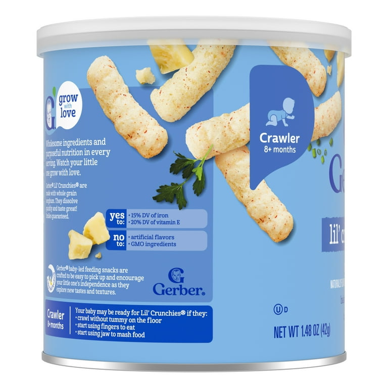 Gerber Baby Snacks Lil Crunchies Ranch Baked Corn Puffs oz