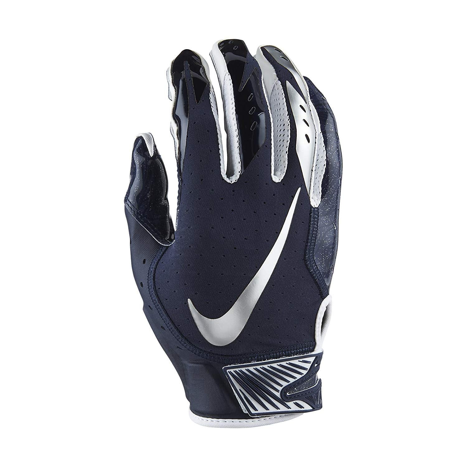  Men's Nike Vapor Jet 5.0 Football Gloves White/Chrome Size  Medium : Sports & Outdoors
