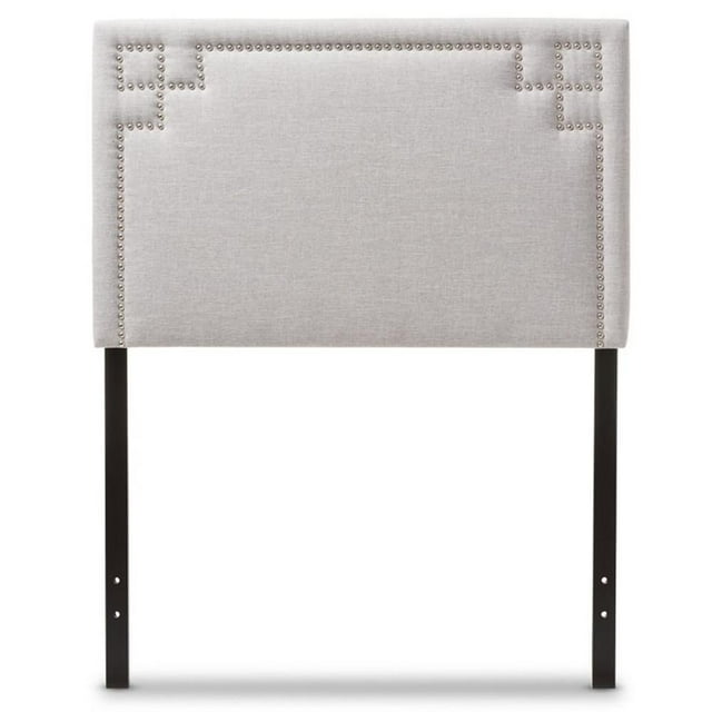 Baxton Studio Geneva Tête de Lit Moderne et Contemporaine en Tissu Beige Grisâtre Rembourrée Format Simple