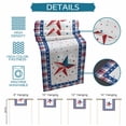 thumbnail image 6 of Independence Day Table Runner 60 Inches Long Farmhouse Dress Scarves, Red Blue Patriotic Star Stripes Plaid Dining Tablerunner for Coffee Table/Kitchen Island/Party Décor, 13" x 60", 6 of 8