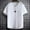 White, variant on Men's Lightweight Short Sleeve T Shirt with Traditional Chinese Closures in an Elegant Design for Versatile Wear